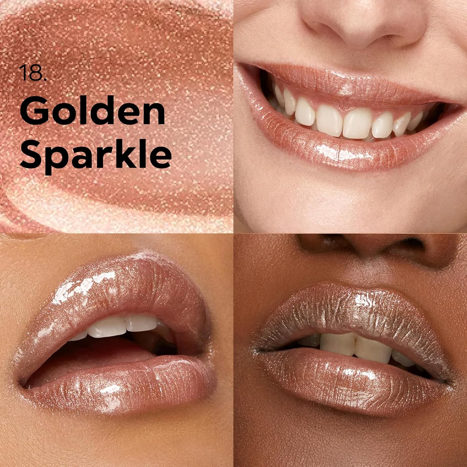 Kiko Milano 3D Hydra Lipgloss #18 Golden Sparkle